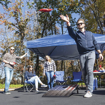 Wild Sports 2 x 3 Foot Stars and Stripes USA Flag Cornhole Outdoor Bags Game Set