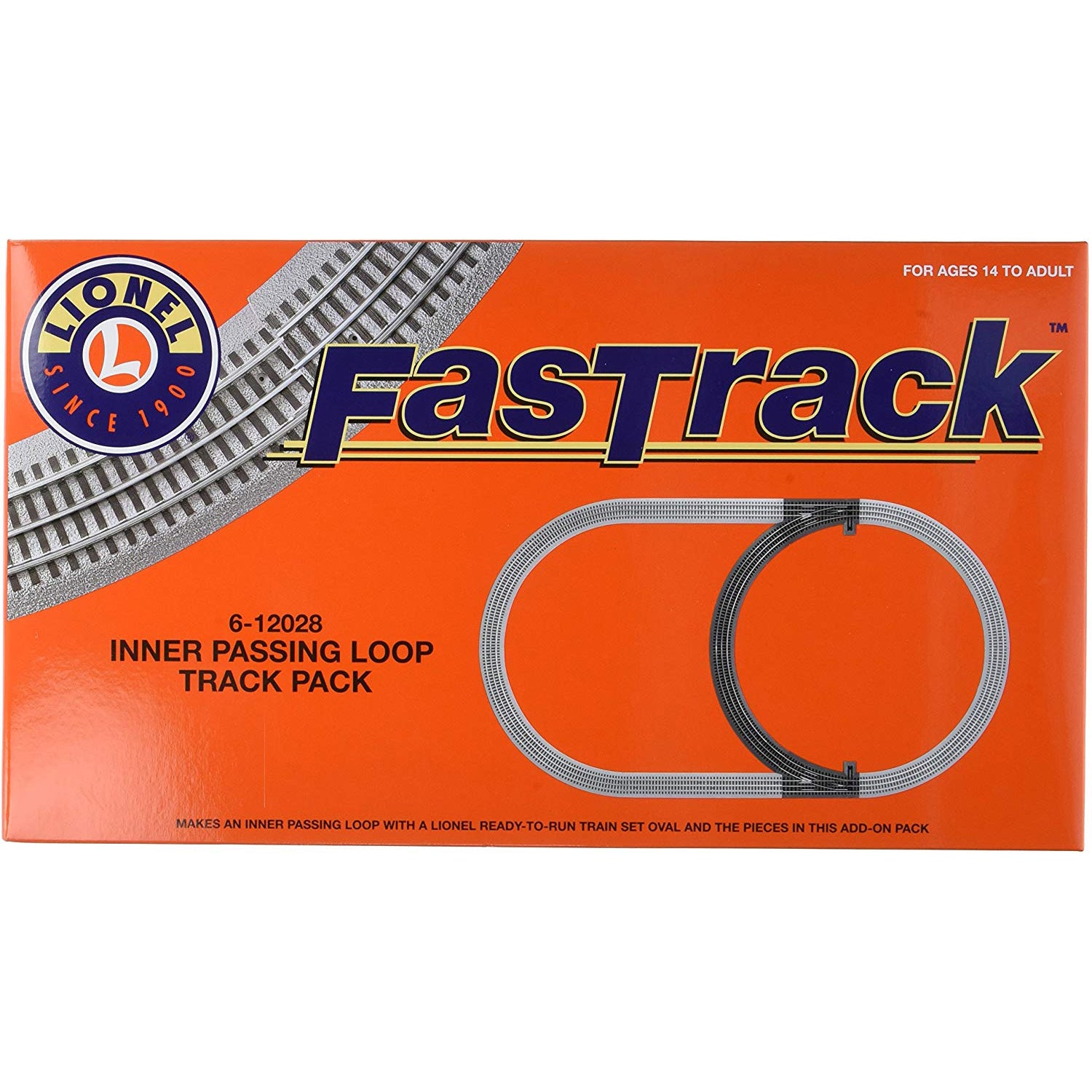 Lionel FasTrack Electric Model Train O Gauge Inner Passing Loop Add-On(Open Box) - VMInnovations