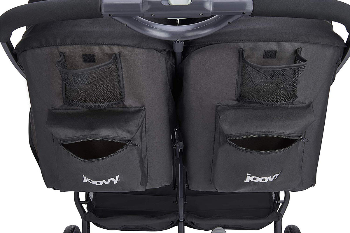 Joovy Double Folding Adjustable Recline Stroller w/ Ventilated Rain Cover