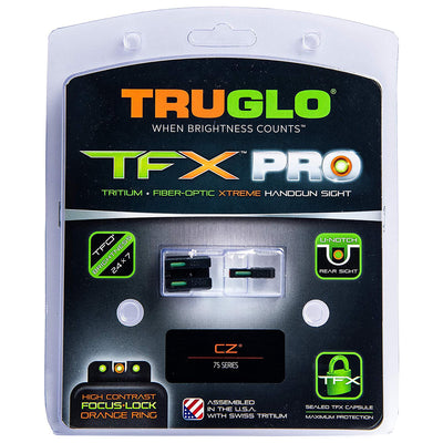 TruGlo TFK Pro Fiber Optic Tritium Pistol Sight Accessories, CZ 75 (Used)