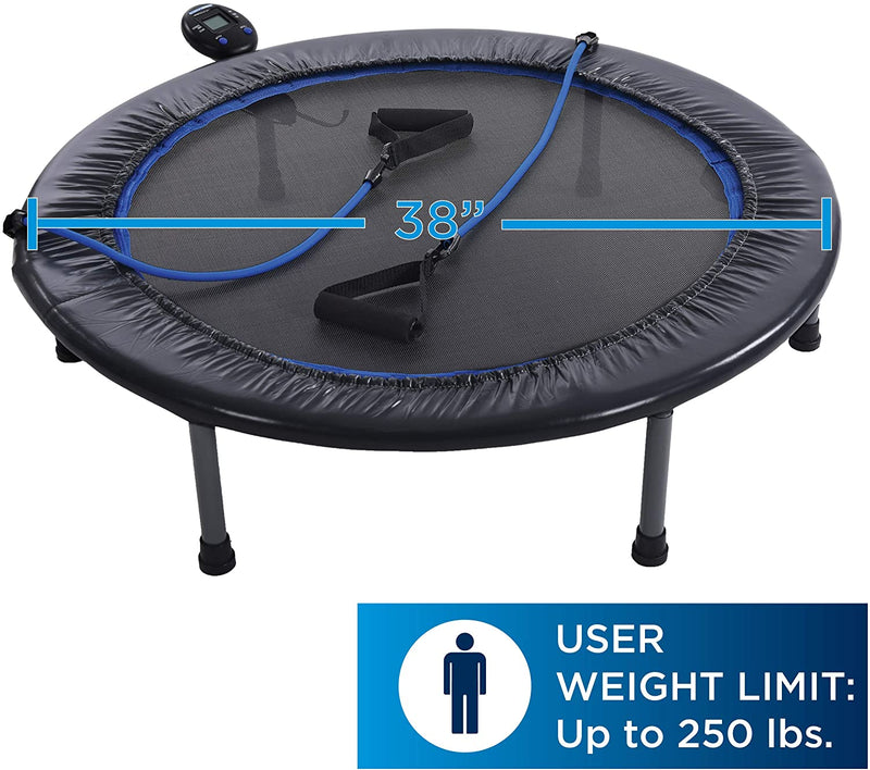 Stamina Products 38" Intone Plus  Rebounder w/ Resistance Bands (Open Box)