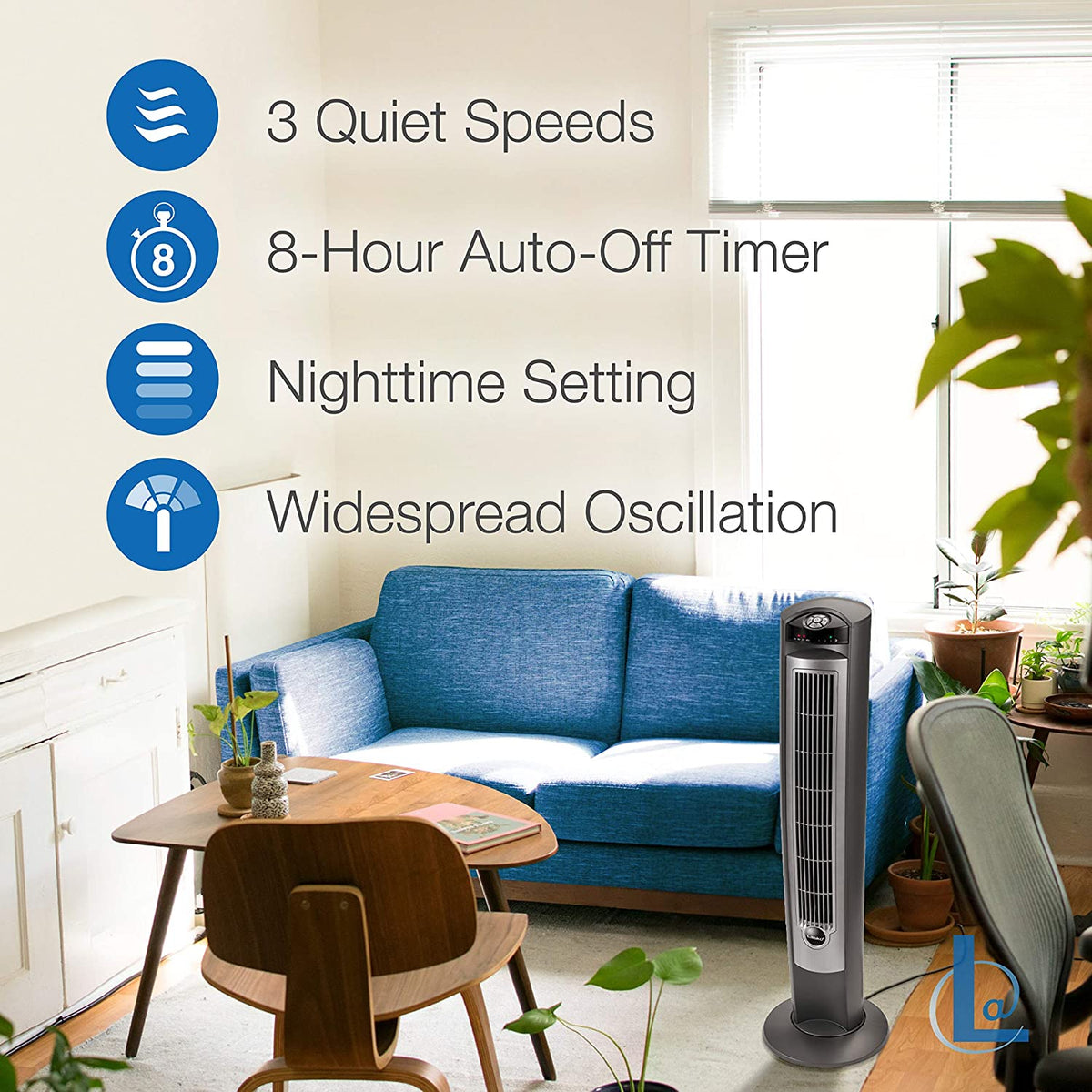 Lasko Wind Curve Nighttime Setting Tower Fan with Remote Control (For Parts)