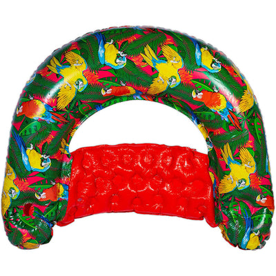 Margaritaville Pool Floats Sit & Sip Hammock Style Inflatable Water Chair, Red