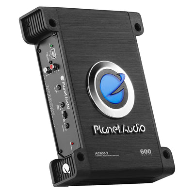 Planet Audio AC600.2 600W 2 Channel MOSFET Class A/B Power Stereo Amp (2 Pack) - VMInnovations