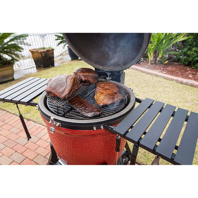 Kamado Joe Big Joe III 24 In. Portable BBQ Ceramic Charcoal Grill, Red(Open Box)