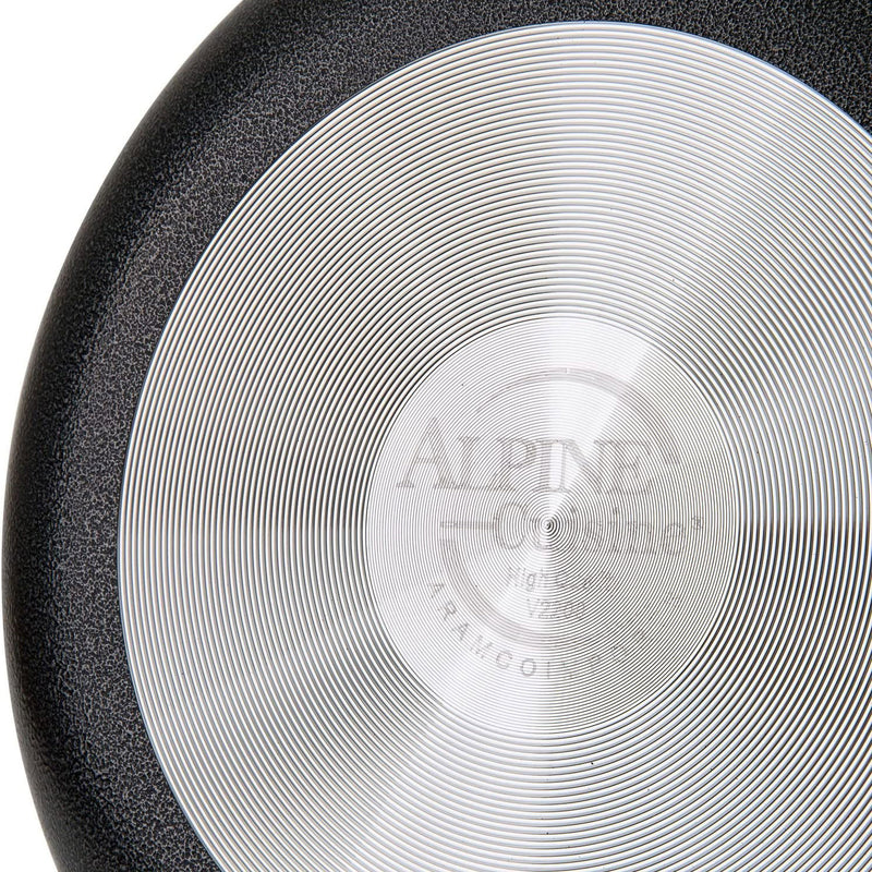 Alpine Cuisine Non-Stick Dutch Oven Pot with Glass Lid, 6.5 Qt, Gray (Open Box)