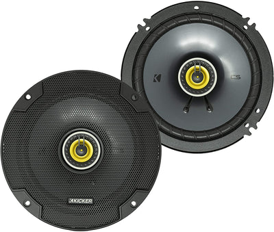 Kicker CSC65 CS 6.5 Inch 300 Watt 4 Ohm 2-Way Car Audio Speakers System, Pair