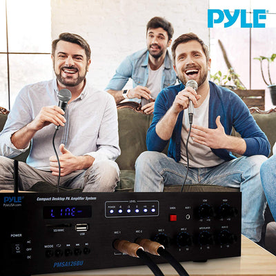 Pyle Bluetooth PA Public Address Speaker Microphone Digital Receiver Amplifier - VMInnovations