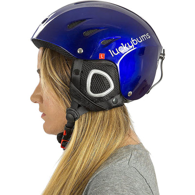 Lucky Bums Ski Snowboard Snow Sport Safety Helmet, Blue, X Large (Open Box)
