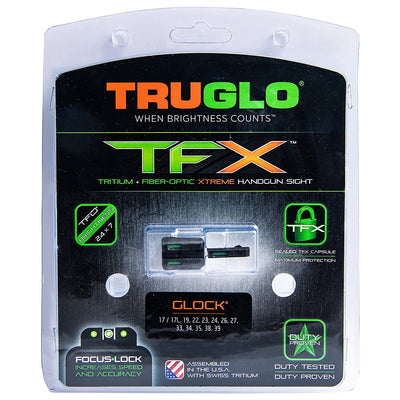 TruGlo Fiber Optic Tritium Handgun Glock Sight Accessories, Glock 17/17L (Used)