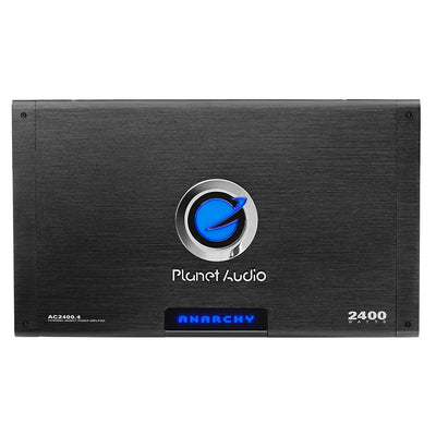 Planet Audio AC2400.4 2400 Watt Class A/B MOSFET Power Car Amplifier with Remote