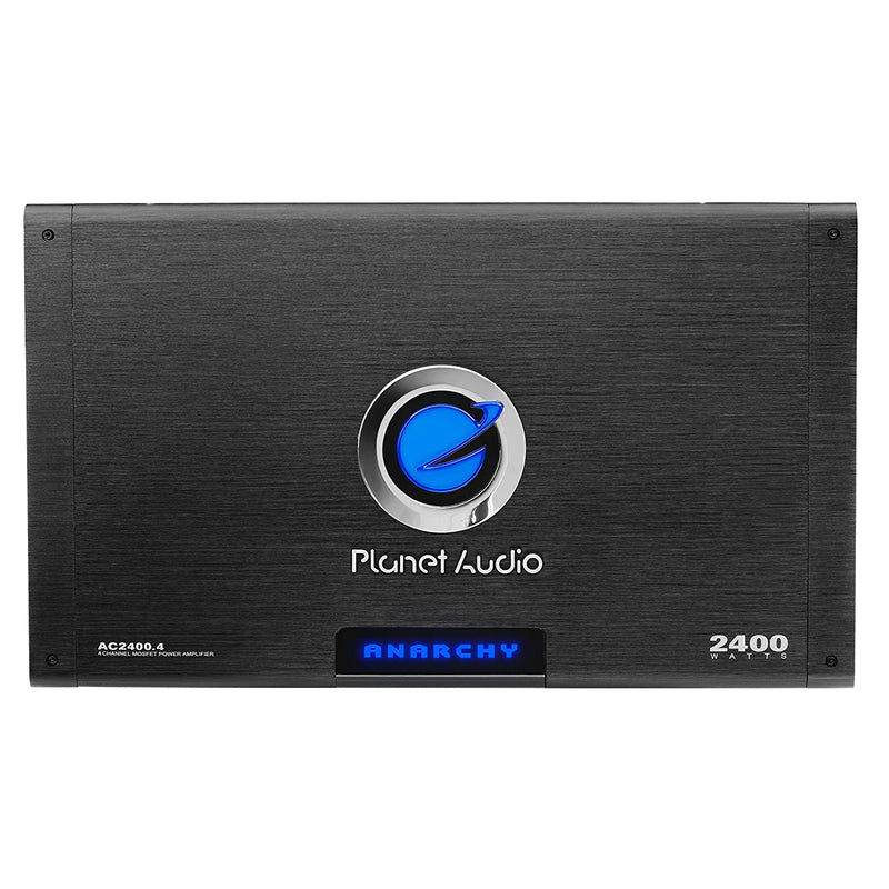 Planet Audio AC2400.4 2400 Watt Class A/B Car Amplifier with Remote (4 Pack)