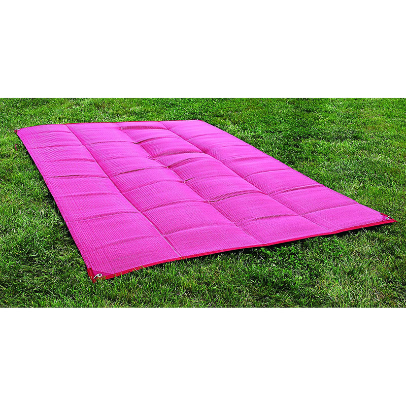 Camco Reversible 6x9 Foot Outdoor RV Awning Leisure Mat, Burgundy (Open Box)