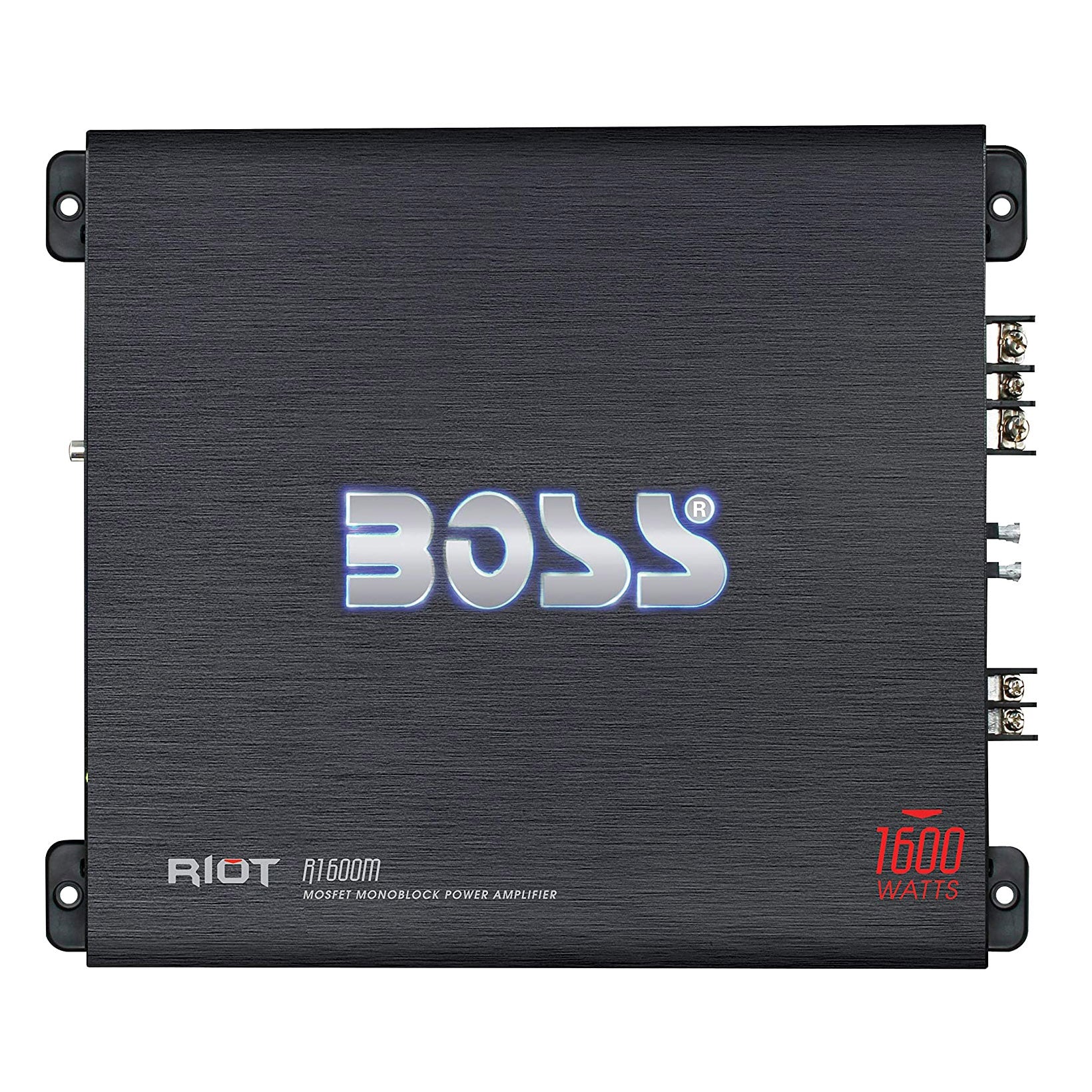 BOSS Audio R1600M Riot 1600W Mono Class A/B Car Amplifier w/ Remote (2 Pack)