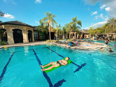 Vos 72" Soft Foam UV Chlorine Resistant Water Pool Float, Barrier Blue (3 Pack) - VMInnovations