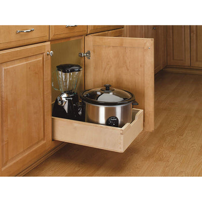 Rev-A-Shelf 4WDB-15 14-Inch Wood Base Cabinet Pull Out Drawer, Natural (Used)