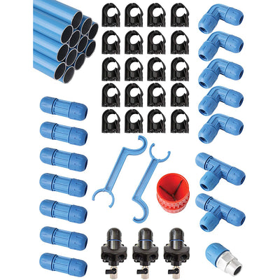 Rapid Air F28070 3/4 In Fastpipe 90 Ft Compressed Air Piping System Master Kit