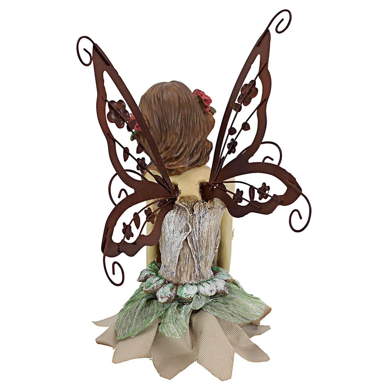 Design Toscano Fannie The Fairy Sitting Home Garden Yard Statue (Open Box) - VMInnovations