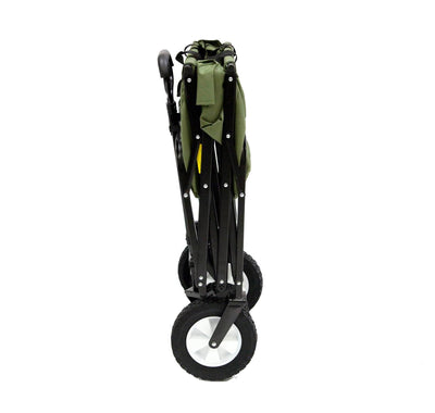 Mac Sports Collapsible Folding Steel Frame Garden Utility Cart, Green (Open Box)