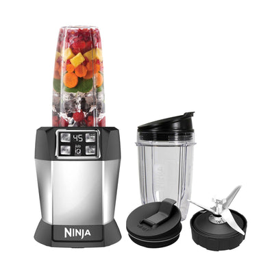 Nutri Ninja BL480 Auto-iQ 1000 Watt Blender with Cups (Refurbished) (Open Box)