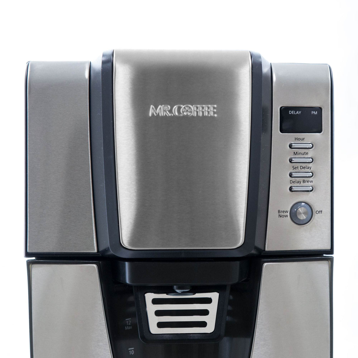 Mr. Coffee 24 Hour Programmable 12 Cup Coffee Maker, Stainless Steel (For Parts)