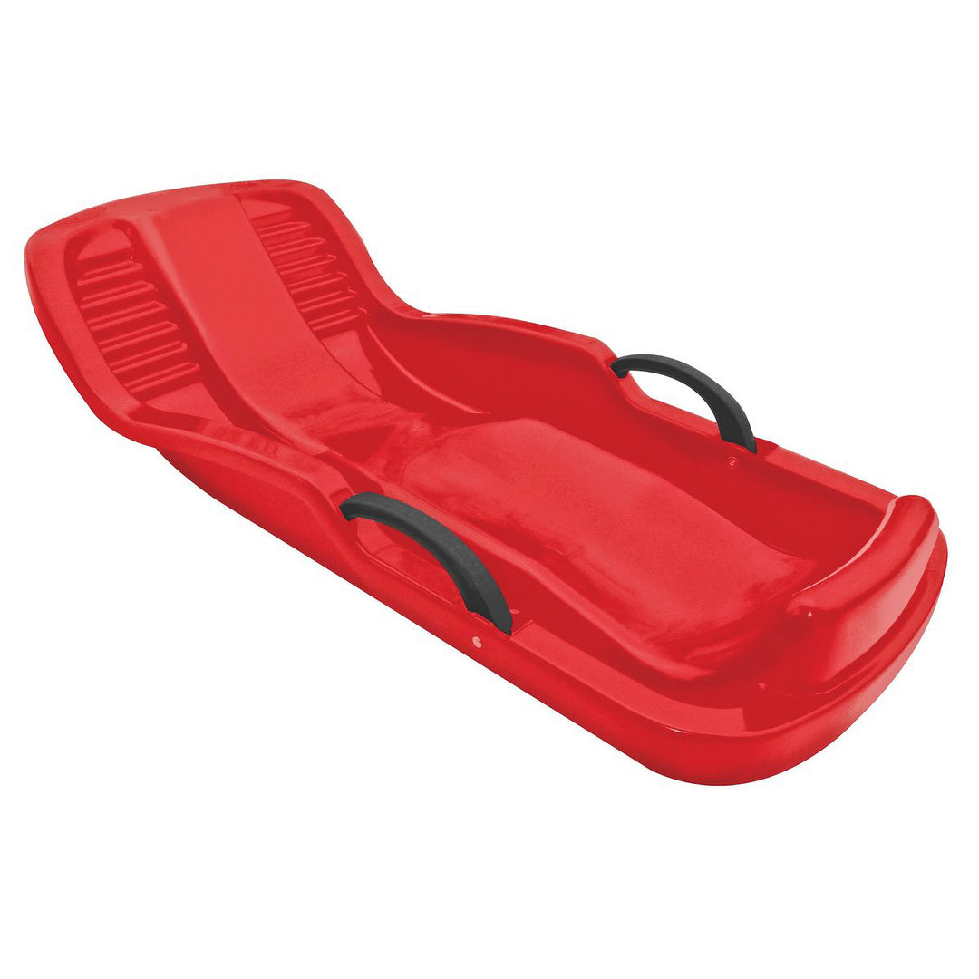 Flexible Flyer Winter Heat Snow Sled with Steering and Brakes, Red (Open Box)