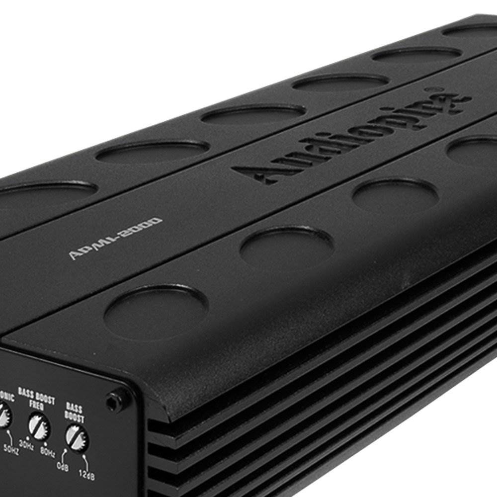 Audiopipe APMI-2000 2000 Watt Class D Mono Amp 1 Ohm Car Amplifier & Wire Kit
