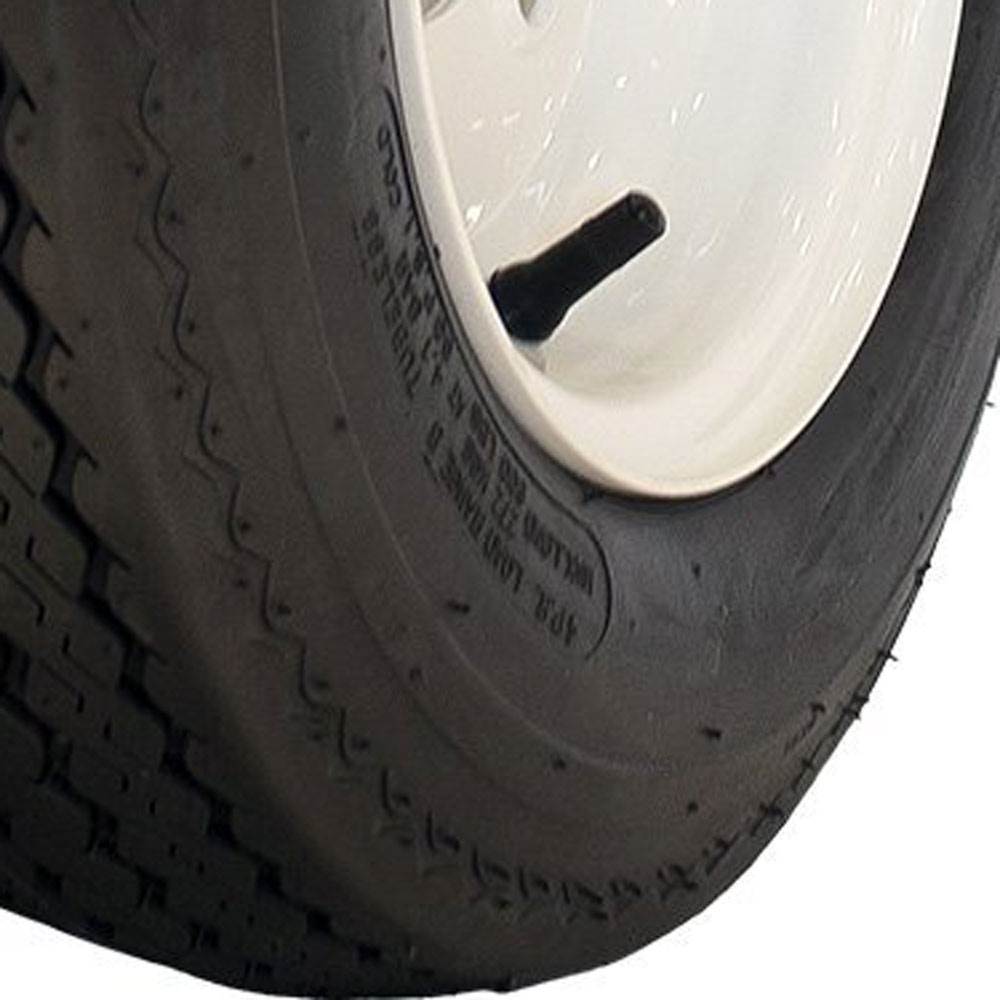 MARASTAR 4.80/8" Bias Trailer Tire Mounted on White Solid 4 Lug Wheel (Open Box)