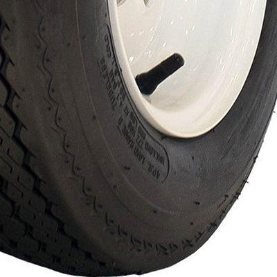MARASTAR 4.80/8" Bias Trailer Tire Mounted on White Solid 4 Lug Wheel (Open Box)