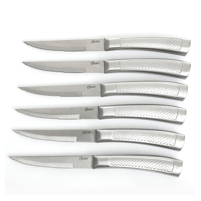 Oster Wellisford Stainless Steel Knife Cutlery Set with Block, 14 Piece (Used)