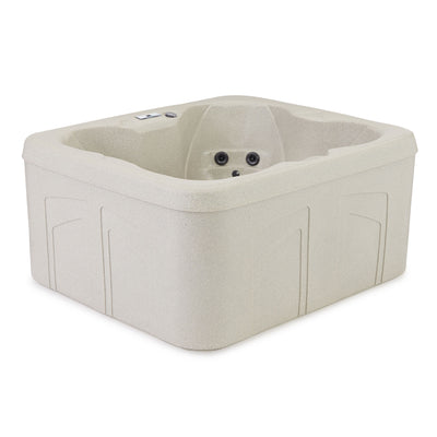 Lifesmart Spas Bermuda Rock Solid Simplicity 4-Person Spa with Cover and Steps