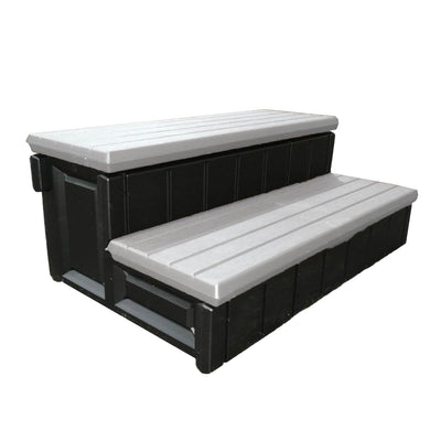 Lifesmart Spas Bermuda Rock Solid Simplicity 4-Person Spa with Cover and Steps