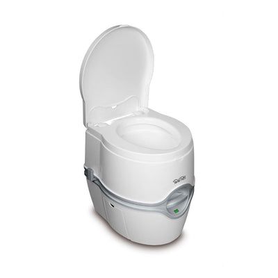 Thetford 565E Porta Potti Portable Battery Flush Travel Toilet, White (Open Box)