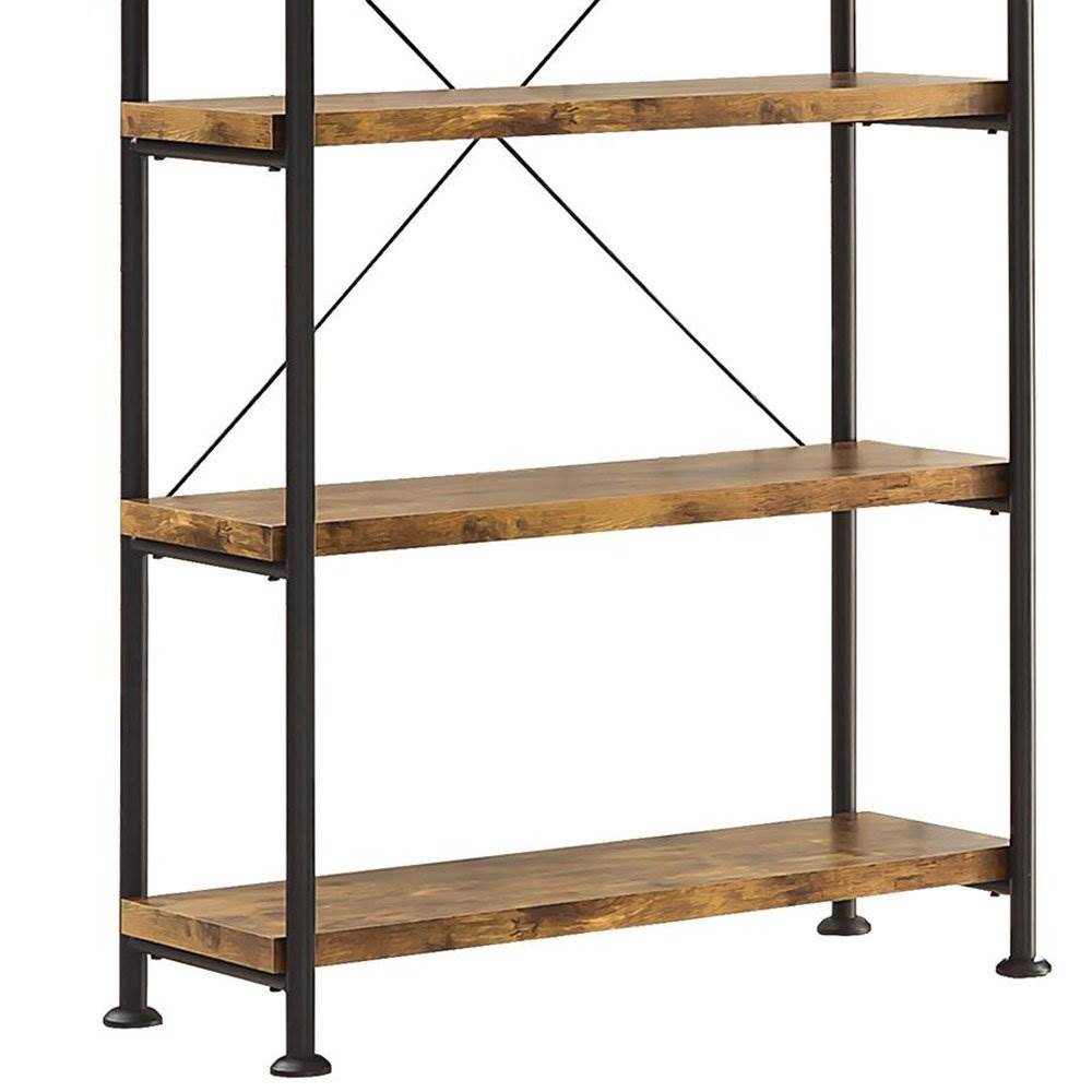 Coaster Furniture Barritt 5 Shelf Bookcase Shelf, Antique Nutmeg (For Parts)