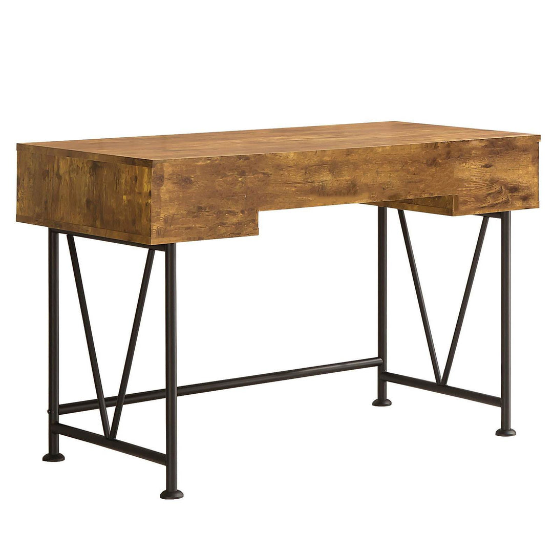 Coaster Home Furniture Barritt 3 Drawer Writing Desk, Antique Nutmeg (Open Box)