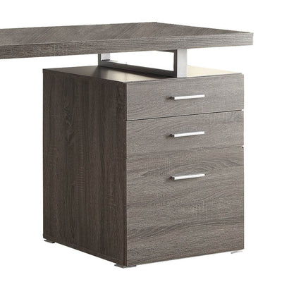 Coaster Home Furniture Home Office File Drawer Writing Desk, Gray (Damaged)