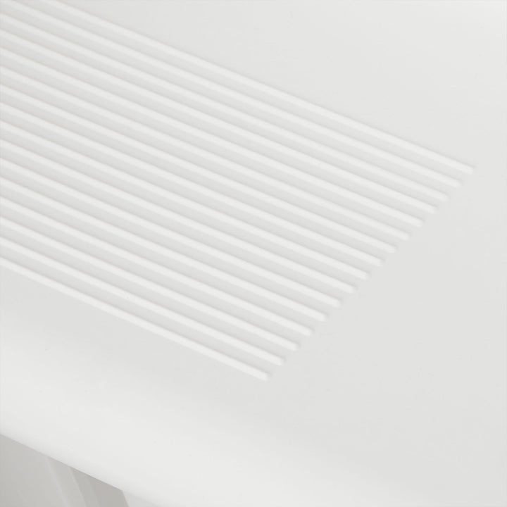 Vinyl Works AF Adjustable 24 Inch Gated Entry Above Ground Pool Ladder, White - VMInnovations