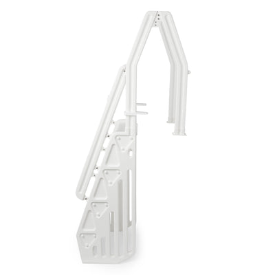 Vinyl Works Deluxe 46-60" Above Ground Pool Ladder, White (Open Box) (2 Pack) - VMInnovations