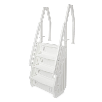 Vinyl Works Deluxe 32" Step Ladder for 46-60" Above Ground Pools, White (Used)