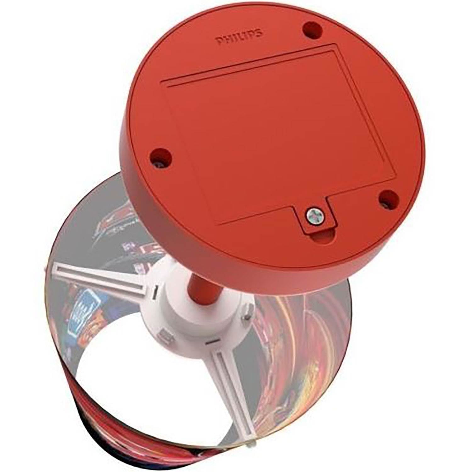 Philips Disney Cars Portable 10 Inch Kids Table Lamp with Shade, Red (2 Pack)