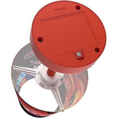 Philips Disney Cars Portable 10 Inch Kids Table Lamp with Shade, Red (2 Pack)