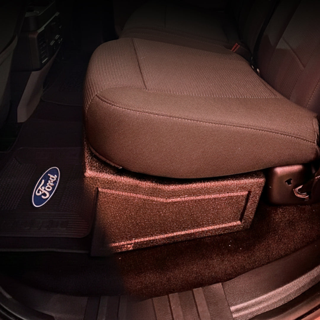 QPower Dual 10" Sub Box - Ford F150 SuperCrew 09-25, F250/F350 Super Duty 17-25 - VMInnovations