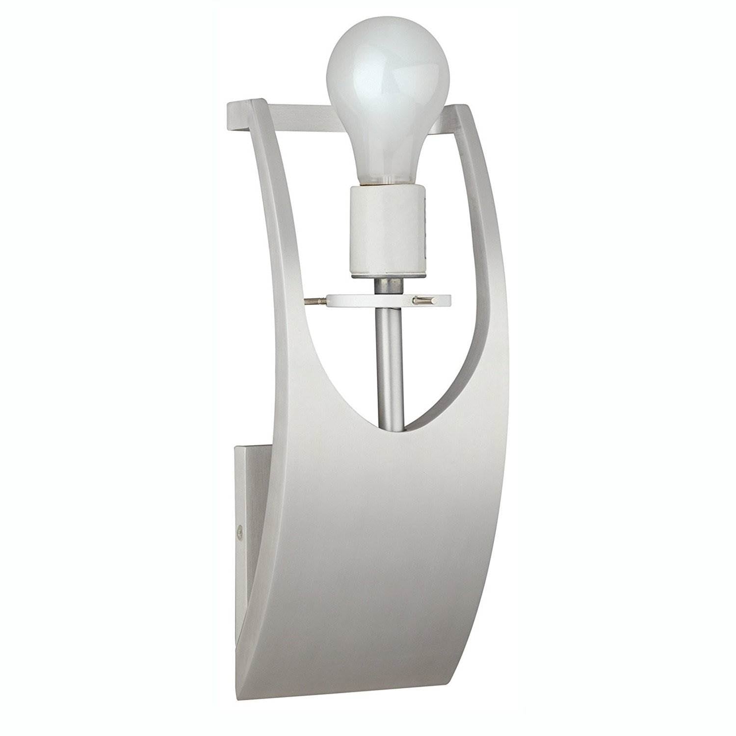 Philips Forecast James One Light Bathroom Wall Light, Satin Aluminum (Used) - VMInnovations