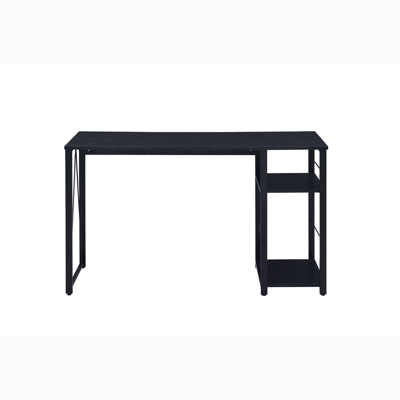 ACME Furniture 92769 Vadna Contemporary Metal Writing Desk with 2 Shelves, Black