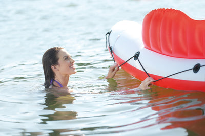 Intex Inflatable Marina Breeze Raft & Bestway 101 In. Rapid Rider Float Raft