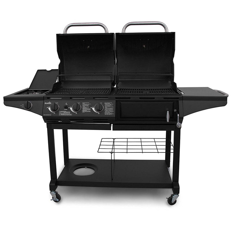 Char-Broil 4637145143 Burner Propane Gas and Charcoal Combination Barbecue Grill