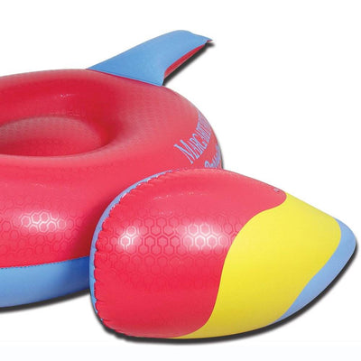 Margaritaville Swimming Pool Rideable Parrot Inflatable Float, Red (Open Box)