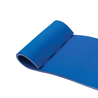 OBrien Foam Water Lounge 86 x 24 In. Pool or Lake Floating Lounger Pad Mat, Blue