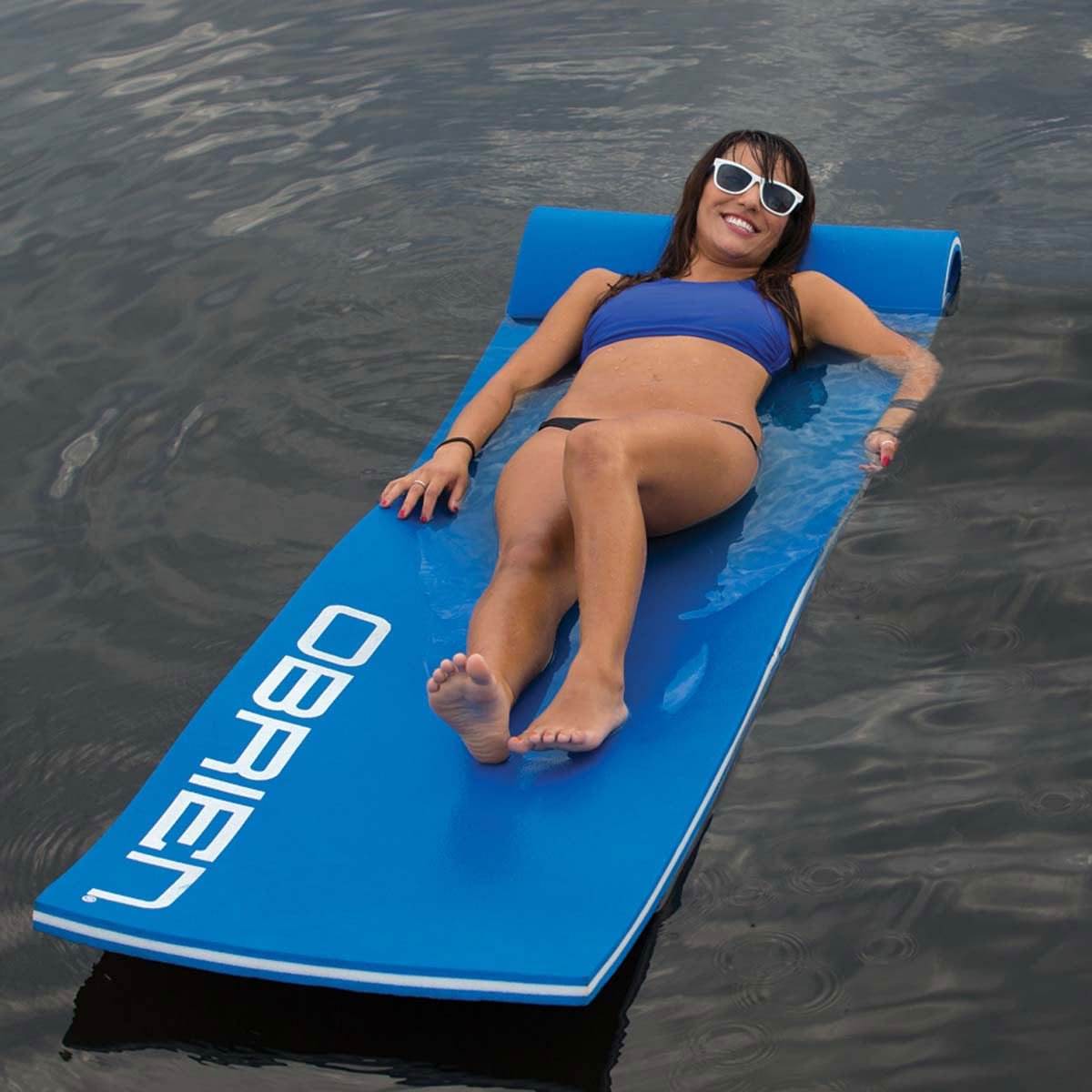 OBrien Foam Water Lounge 86 x 24 In. Pool or Lake Floating Lounger Mat, Green - VMInnovations