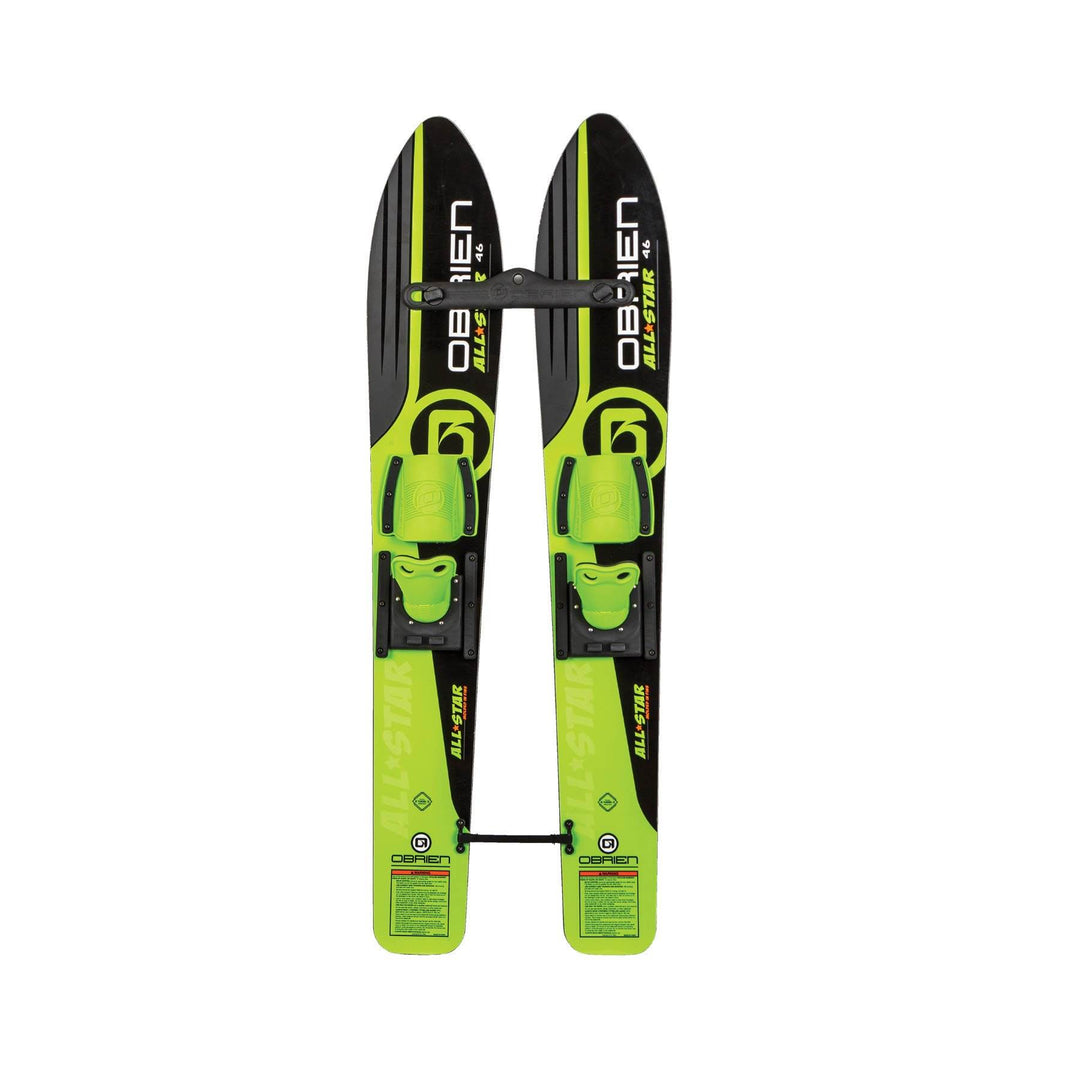 OBrien 46 Inch All Star Trainer Kids Waterskis w/ Trainer Rope (Open Box)